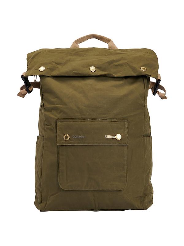 Barbour Transport Foldover Backpack Bag - Dusky Green Product Image