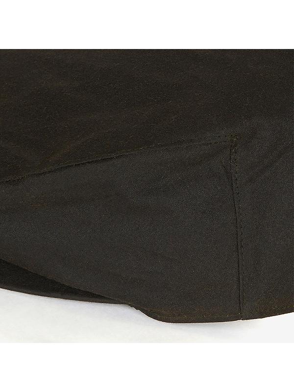Barbour Wax Flat Cap - Olive Image 3