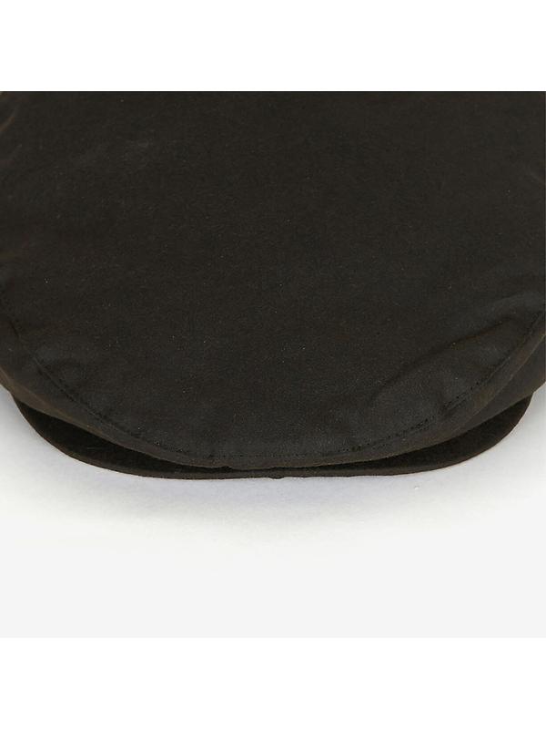 Barbour Wax Flat Cap - Olive Image 4