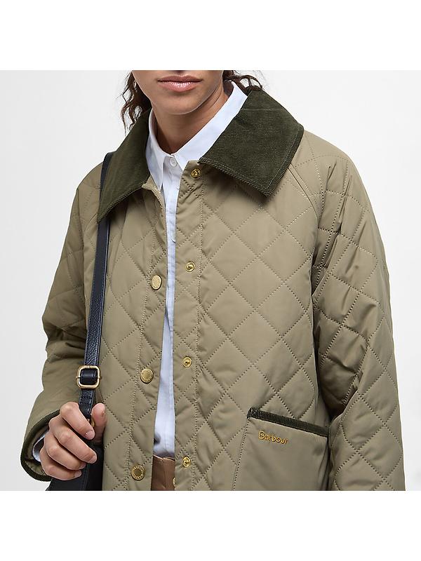 Barbour Women's Anise Quilted Jacket - Dusky Green/Ancient Tartan Image 5
