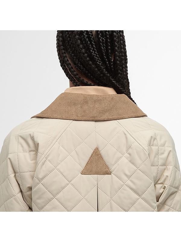 Barbour Women's Anise Quilted Jacket - Light Sand/Ancient Tartan Image 6