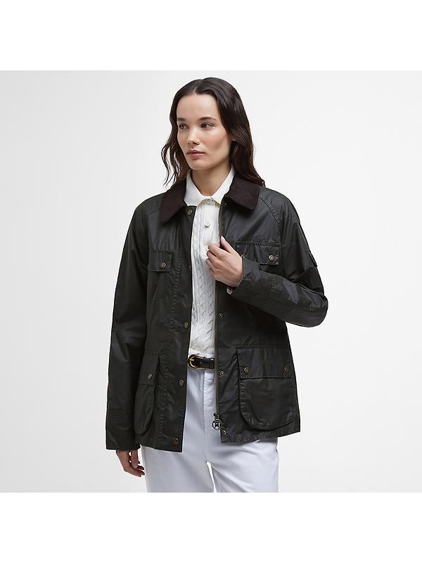 Barbour Women's Arlo Utility Wax Jacket - Archive Olive/Ancient Tartan Image 2