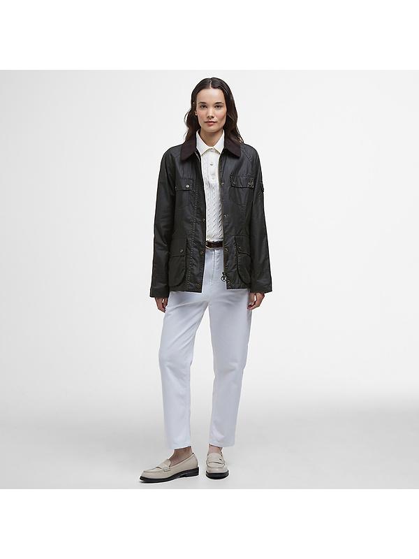 Barbour Women's Arlo Utility Wax Jacket - Archive Olive/Ancient Tartan Image 3