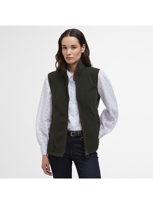 Barbour Women's Country Colton Fleece Gilet - Sage Image 2