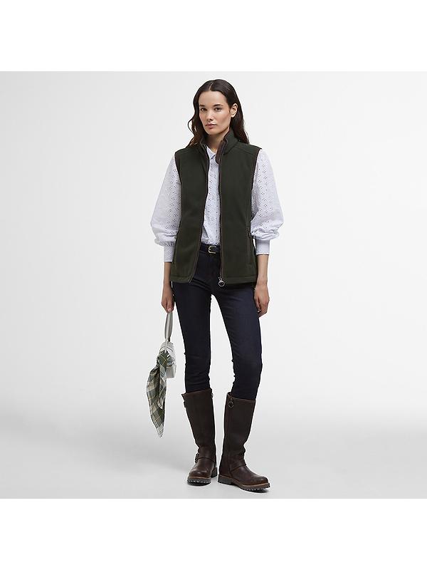 Barbour Women's Country Colton Fleece Gilet - Sage Image 3