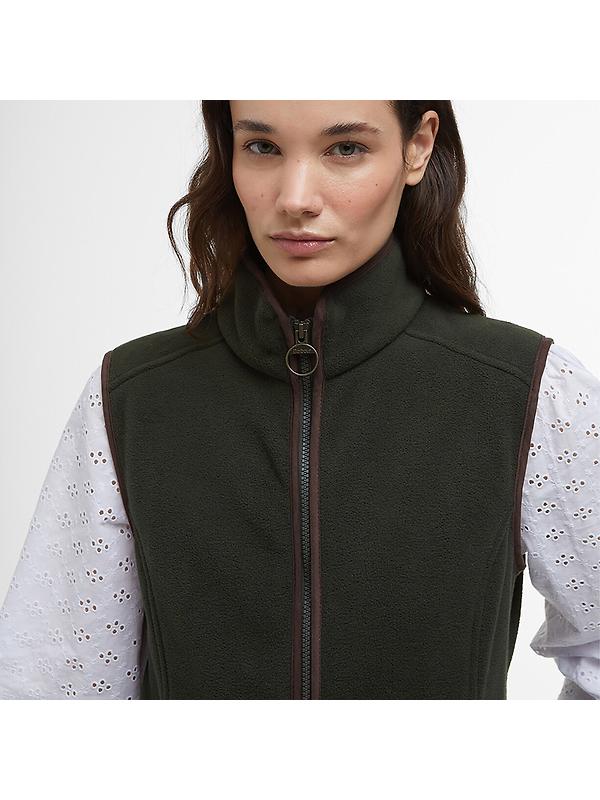 Barbour Women's Country Colton Fleece Gilet - Sage Image 5