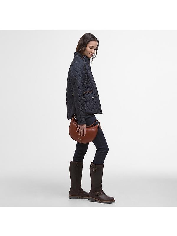 Barbour Women's Crawford Cavalry Quilted Jacket - Dark Navy/Ancient Tartan Image 3