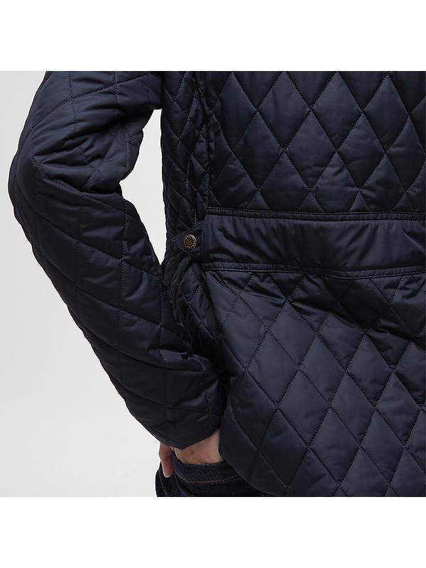 Barbour Women's Crawford Cavalry Quilted Jacket - Dark Navy/Ancient Tartan Image 7