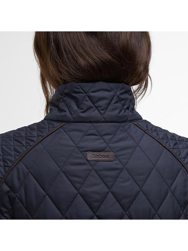 Barbour Women's Crawford Cavalry Quilted Jacket - Dark Navy/Ancient Tartan Image 8