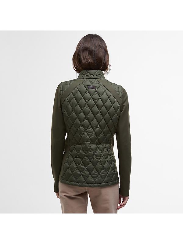 Barbour Women's Edda Quilted Sweat Jacket - Olive Image 4