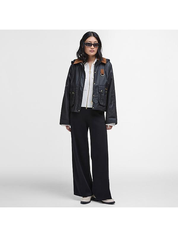 Barbour Women's Erma Wax Jacket - Black/Ancient Tartan Image 3