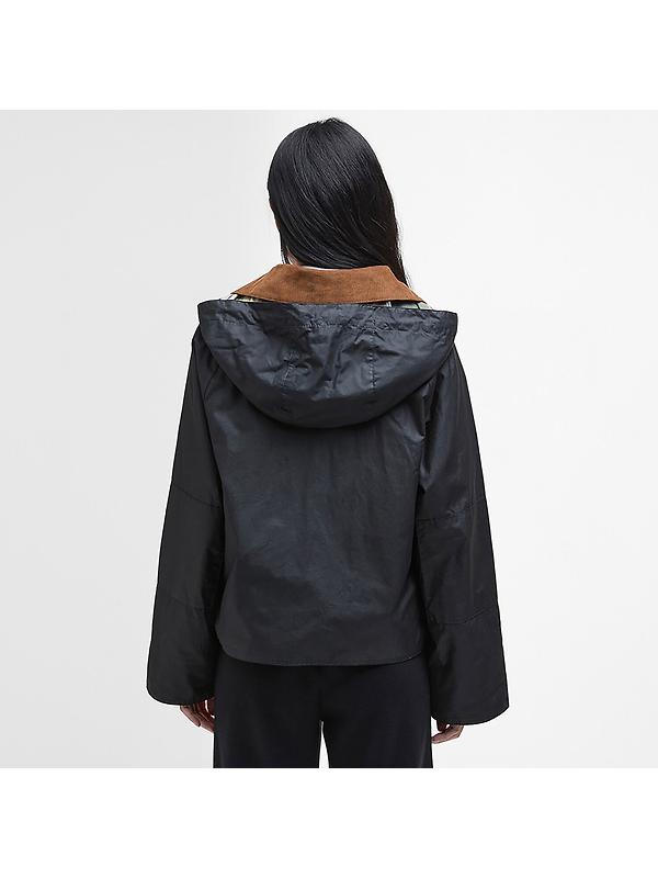 Barbour Women's Erma Wax Jacket - Black/Ancient Tartan Image 4