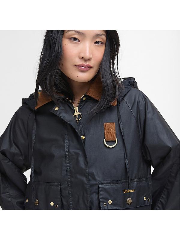 Barbour Women's Erma Wax Jacket - Black/Ancient Tartan Image 5