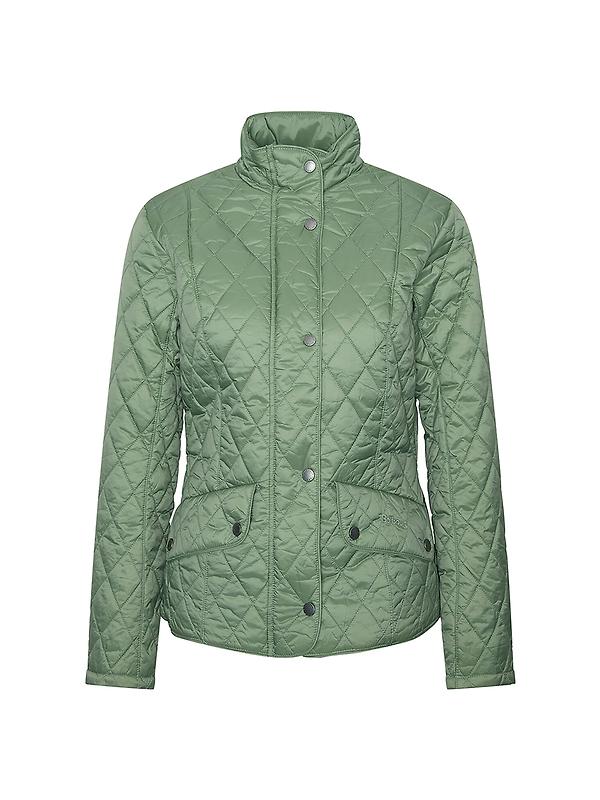 Barbour Women's Flyweight Cavalry Quilted Jacket - Bayleaf Image 1