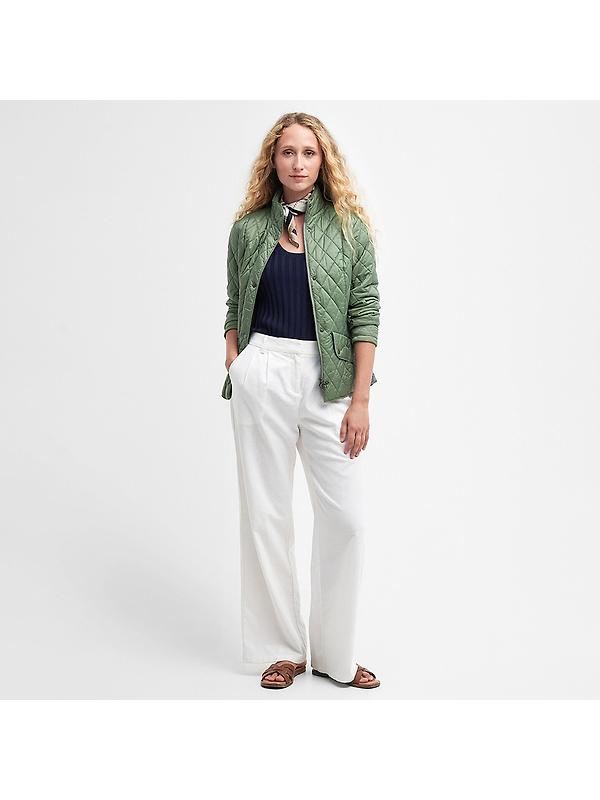 Barbour Women's Flyweight Cavalry Quilted Jacket - Bayleaf Image 3