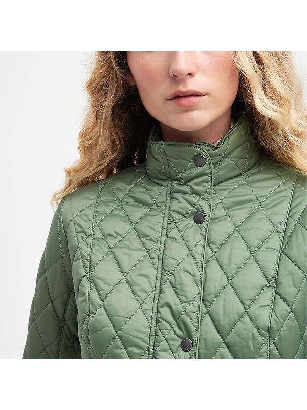 Barbour Women's Flyweight Cavalry Quilted Jacket - Bayleaf Image 5