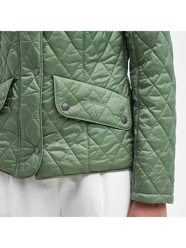 Barbour Women's Flyweight Cavalry Quilted Jacket - Bayleaf Image 6