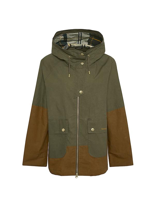 Barbour Women's Hayley Showerproof Jacket - Dusky Green/Ancient Tartan Product Image