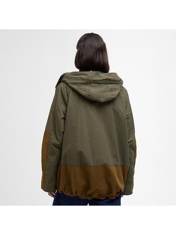 Barbour Women's Hayley Showerproof Jacket - Dusky Green/Ancient Tartan Image 4