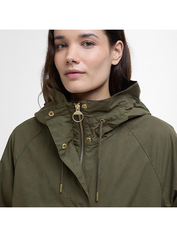 Barbour Women's Hayley Showerproof Jacket - Dusky Green/Ancient Tartan Image 5