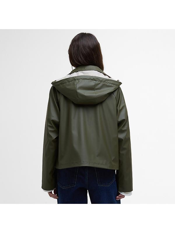 Barbour Women's June Showerproof Jacket - Deep Olive Image 4