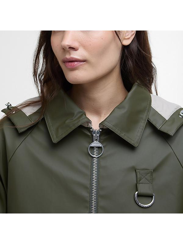 Barbour Women's June Showerproof Jacket - Deep Olive Image 5