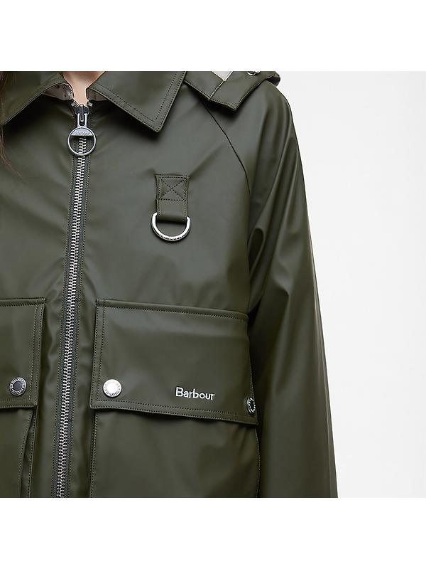 Barbour Women's June Showerproof Jacket - Deep Olive Image 7
