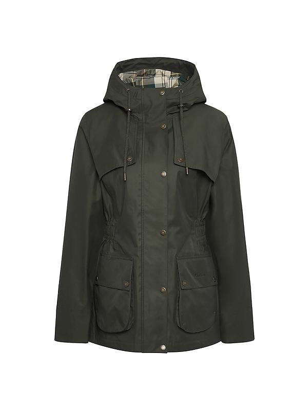 Product image of Barbour Women's Maple Waterproof Jacket - Olive/Ancient Tartan