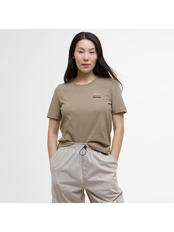 Barbour Women's Penshaw T-Shirt - Military Brown Image 2