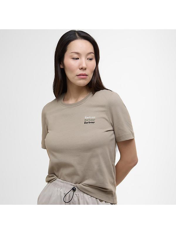 Barbour Women's Penshaw T-Shirt - Military Brown Image 5