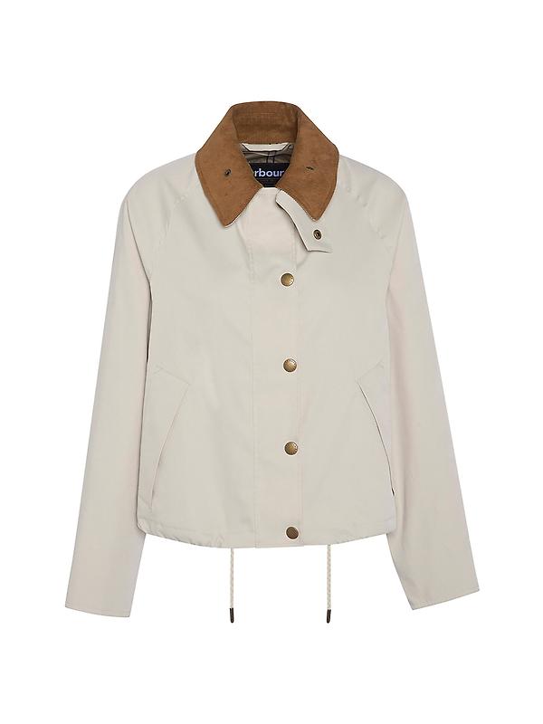 Barbour Women's Sofie Showerproof Jacket - Beige/Dress Tartan lining Product Image