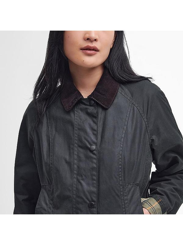 Barbour Women's Beadnell Waxed Jacket - Sage Image 5
