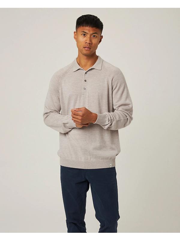 Peregrine Men's Beauford Made In England Polo Shirt - Light Grey Image 2