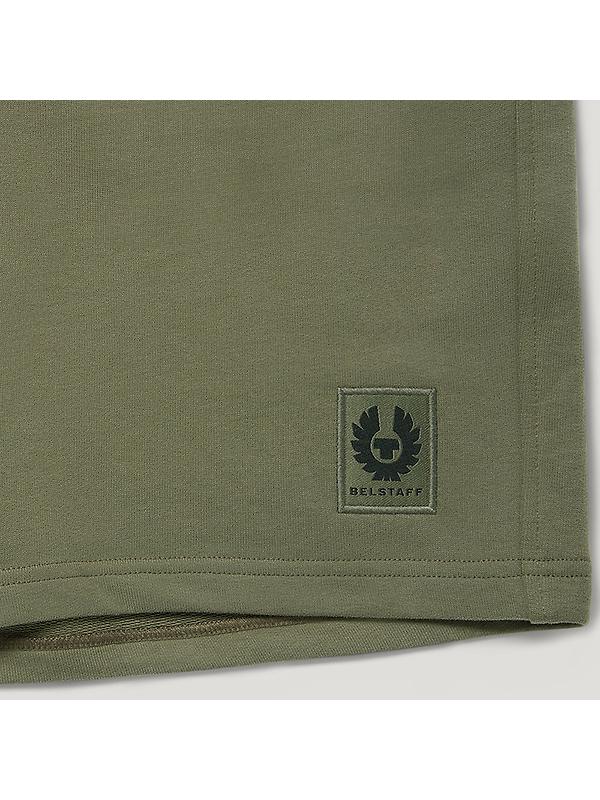 Belstaff Men's Cotton Fleece Sweatshorts - Surplus Green Image 3