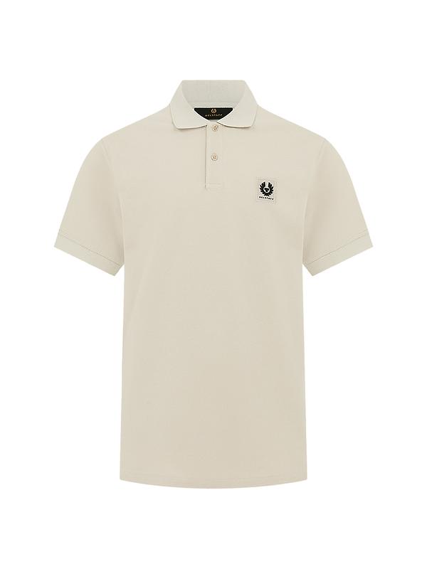 Belstaff Men's Cotton Pique Polo Shirt - Stone Beige Product Image