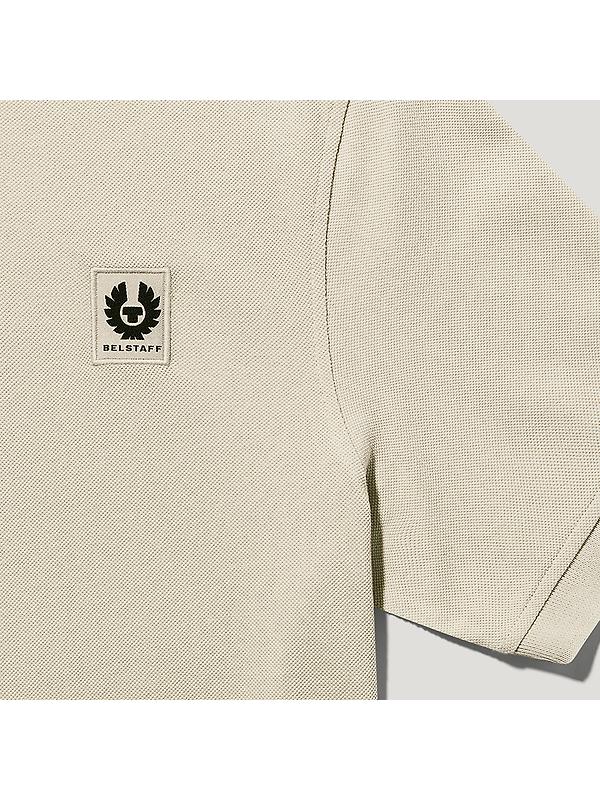 Belstaff Men's Cotton Pique Polo Shirt - Stone Beige Image 3