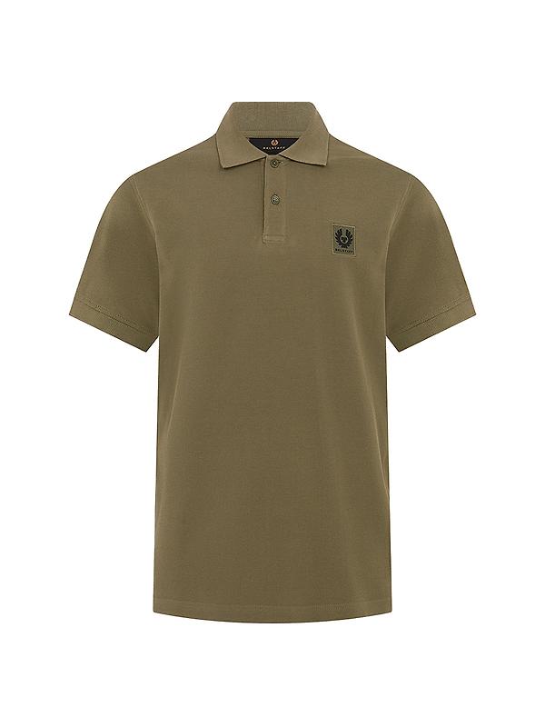 Product image of Belstaff Men's Cotton Pique Polo Shirt - Surplus Green