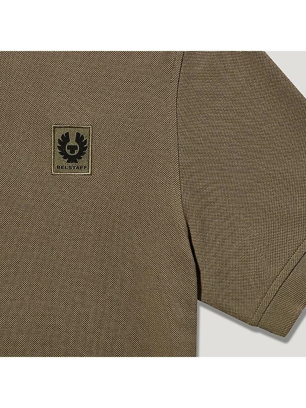 Belstaff Men's Cotton Pique Polo Shirt - Surplus Green Image 3