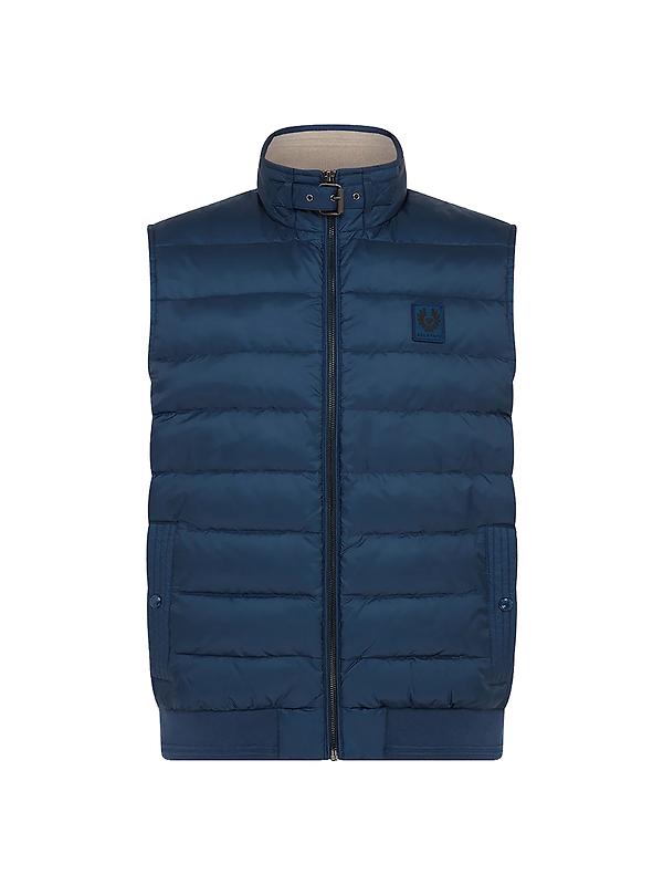 Product image of Belstaff Men's Down Filled Nylon Circuit Vest Gilet - Insignia Blue
