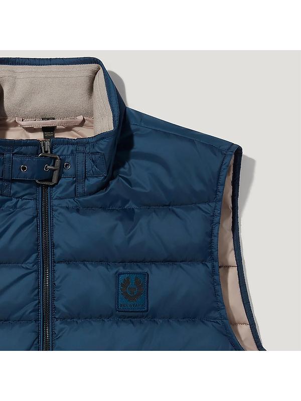 Belstaff Men's Down Filled Nylon Circuit Vest Gilet - Insignia Blue Image 4