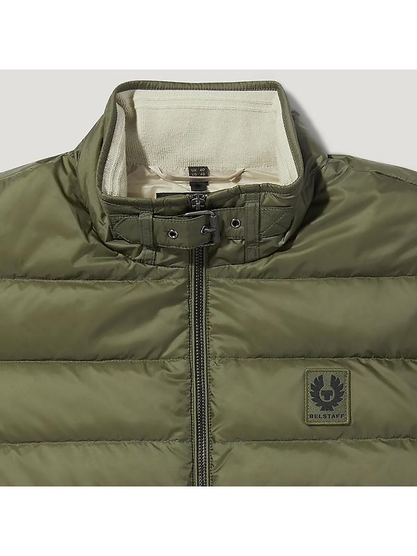 Belstaff Men's Down Filled Nylon Circuit Vest Gilet - Surplus Green Image 2