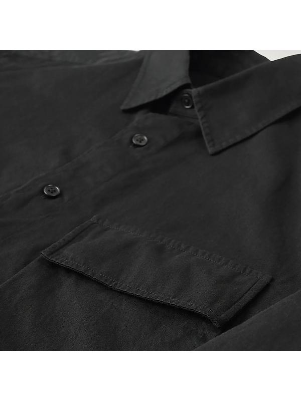 Belstaff Men's Garment Dye Cotton Scale Shirt - Black Image 2