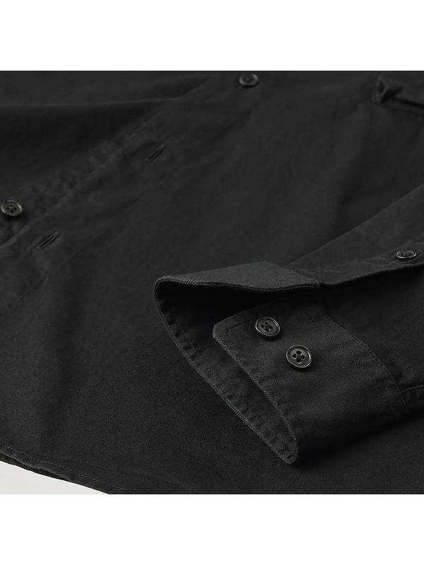 Belstaff Men's Garment Dye Cotton Scale Shirt - Black Image 3