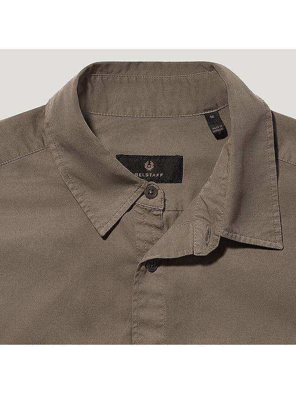 Belstaff Men's Garment Dye Cotton Scale Shirt - Surplus Green Image 2