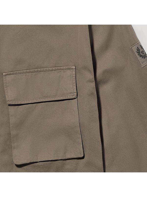 Belstaff Men's Garment Dye Cotton Scale Shirt - Surplus Green Image 3