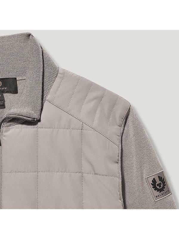 Belstaff Men's Merino Wool Kelbrook Zip Cardigan - Pumice Image 3