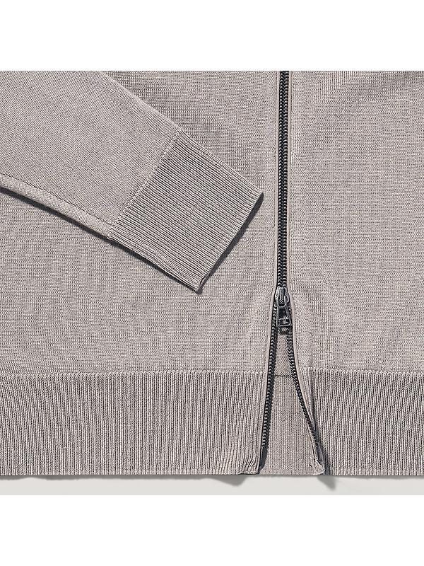 Belstaff Men's Merino Wool Kelby Zip Cardigan - Pumice Image 3