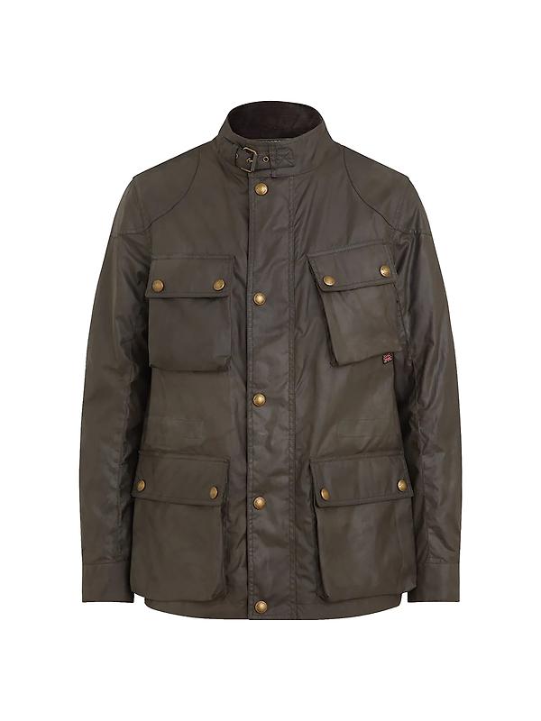 Belstaff Men's Waxed Cotton Fieldmaster Jacket - Faded Olive Image 1