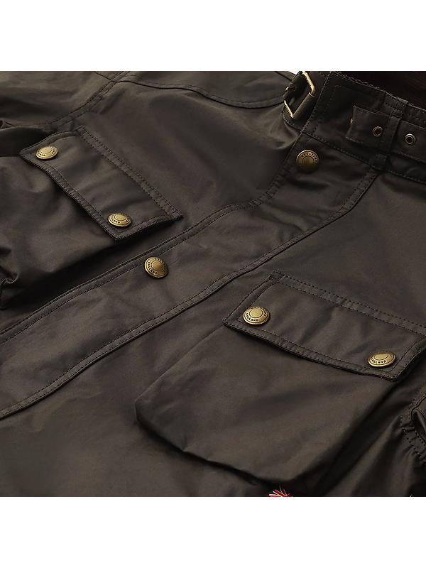 Belstaff Men's Waxed Cotton Trialmaster Jacket - Faded Olive Image 2