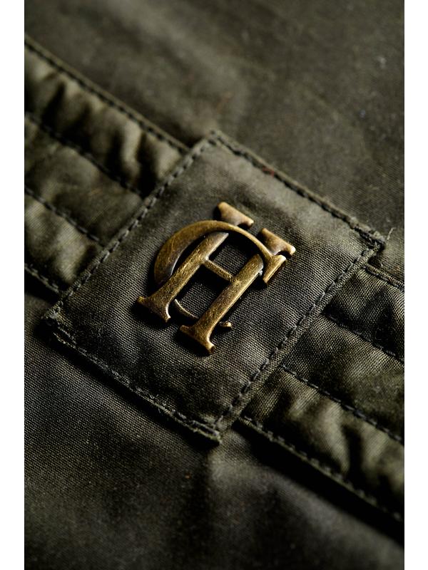 Holland Cooper Women's Belted Waxed Jacket - Dark Olive Image 9